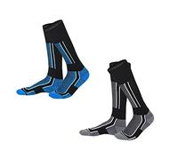 TTPSRY Chaussettes de Ski 2 Paires Homme Femme Chaussette de Snowboard Chaudes D'hiver Haute Performance Chaussettes Thermiques Longues Sport Épais et Respirant pour Ski, Patinage, Trekking (A2)