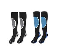 TTPSRY Chaussettes de Ski 2 Paires Homme Femme Chaussette de Snowboard Chaudes D'hiver Haute Performance Chaussettes Thermiques Longues Sport Épais et Respirant pour Ski, Patinage, Trekking (A1)