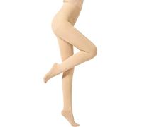 TTPSRY Collant Polaire Femme d'Hiver Chaud Opaque Doublé Polaire Leggings Épais Extensible Taille Haute Thermique Slim Décontracté Pantalons en Plein Air Ventre Contrôle (Pied Plein) - Carnagione