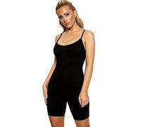 TTPSRY Combishort Femme Sexy Moulant à Manches Courtes Combinaison de Sport Décontracté Noir Jumpsuit (M)
