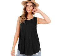 TTPSRY Debardeur Femme Tank Top Tops sans Manche Basique Coupe Ample Haut Chic Vetement Ete Casual Confortable Respirant Quotidien Polyvalent