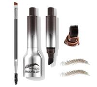 TTPSRY Kit Teinture Sourcils Professionnel Pinceau Angulaire Applicateur Précision Longue Durée Résistant Eau Naturel