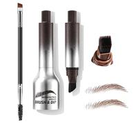 TTPSRY Kit Teinture Sourcils Professionnel Pinceau Angulaire Applicateur Précision Longue Durée Résistant Eau Naturel
