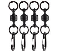 TTPSRY Lot de 4 Porte-Clés Magnétique - Mousqueton Magnétique Puissant Crochet Magnétiques Multifonction pour l’Extérieur pour Peche Sac à Dos Clés Randonnée et Camping