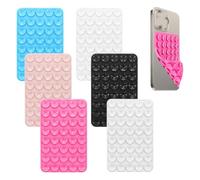 TTPSRY Lot de 6 supports à ventouse en silicone antidérapant pour selfie et vidéo tous les modèles de téléphone portable