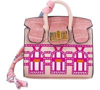 TTPSRY Mini Porte Cles Mignon en Forme de Maison pour Sac a Main Sac Decoratif Pratique pour Petites Affaires Accessoire Fantaisie pour Femme Porte Cles Sac a Main Breloques Creatives (Rose)