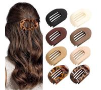 TTPSRY Pince Cheveux Femme Plate 8 Pièces Grande Pinces à Bec d'Oie Forte Prise Accessoires Simples et Élégants pour Coiffures de Tous les Jours