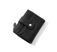 TTPSRY Porte Monnaie Femme Petit Cuir PU Portefeuille Zippé Poche à Monnaie Boutons Pression Portefeuilles Souple Plusieurs Compartiments Emplacements Classique pour Cadeau（Noir）