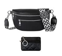 TTPSRY Sac Banane Femme Sac Bandoulière Femme en Cuir Véritable Élégant Sac à Main Sangle Réglable et Amovible avec Porte-Monnaie