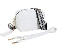 TTPSRY Sac Bandoulière Rectangulaire En Cuir Synthétique Blanc Avec Deux Sangles De Remplacement Réglables Et Amovibles Sac À Main Élégant Et Pratique Pour Femme Sac À Bandoulière Mode Et Polyvalent
