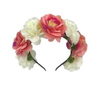 TTPSRY Serretête Couronne Florale Artificielle Bandeau Cheveux Élégant Accessoire Coiffure Mariage Cérémonie Printemps Été