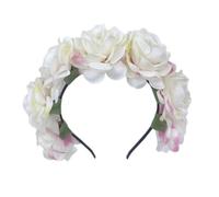 TTPSRY Serretête Couronne Florale Artificielle Bandeau Cheveux Élégant Accessoire Coiffure Mariage Cérémonie Printemps Été