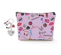 Ttpsry Trousse De Maquillage Imprimée Musique Et Amour Porte Clés en Métal Sac Cosmétique Portable pour Accessoires De Beauté Pochette De Rangement Compacte Et Élégante(Wei? A)