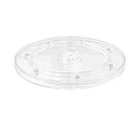 TTQiAnJ 1 Pièces Acrylique Lazy Susan Plateau Tournant,Transparent Plateau Pivotant Rond Plateau Tournant Manuel pour Epices,Snack,Bouteille,Cosmétique,Artisanat,Plante