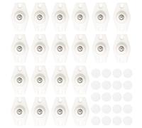 TTQiAnJ 20 Pièces Mini Roue Universelle Autocollante,Acier Inoxydable Roulettes Pivotantes Auto Adhésives à 360 Degrés pour Poubelles,Boîtes Rangement,Petit Meuble,Blanc