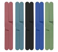 TTQiAnJ 5 Pièces Dessous de Plat Pliables en Silicone,Protecteur de Support de Casserole Pliable en Forme de X,Antidérapant Coussin d'Isolation Thermique pour Pot,Plats,Assiettes,5 Couleurs