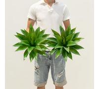 Ttranewsoo Plantes artificielles d'extérieur - Grands pots d'agave artificiels résistants aux UV pour décoration intérieure et extérieure, excellentes plantes décoratives pour votre maison, terrasse
