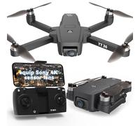 TTROARDS TT36 Drone GPS avec Caméra 4K pour Adultes, WiFi 5G Transmission en Temps Réel, Retour Intelligent GPS, Suivez-moi, Quadricoptère RC, Moteurs sans Balais, Drones pour Débutants