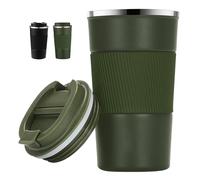 TTSTOIEE mug isotherme 510ml/17oz, mug isotherme café chaud et froid portable, gobelet isotherme double vide en acier inoxydable.(Vert)
