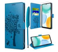 TTSWJBD Coque pour Honor X5c/X5c Plus avec Verre Trempé, Bleu