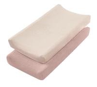 TTTLLNN Lot de 2 draps de berceau en coton doux et confortable pour landau de bébé