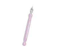 TTTLLNN Stylo à plume court en verre avec poignée ergonomique pour artistes débutants, écriture, croquis, journal, scrapbooking