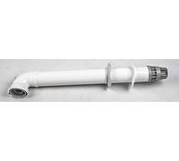 TTulpe TTAFCHSITA konzentrisches Zuluft/Abgas-Set für den und Kit de Conduit de fumée concentrique Horizontal Ensemble Terminal Mural 60/100 mm pour Le C-Meister 11 et 14, Blanc