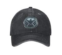 TTVXIHL Agents de S.H.I.E.L.D. Eagle Shimmer Badge Hommes Femmes Casquettes de Baseball Bandes dessinées Super-héros en détresse Denim Chapeau Cadeau en Plein air Snapback,Cadeaux Homme