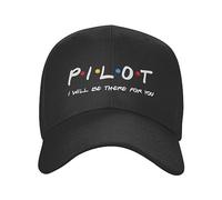 TTVXIHL Amis Pilote Je Serai là pour Vous Casquette de Baseball Hommes Femmes Réglable Avion de Chasse Aviation Papa Chapeau Été Snapback Caps, Cadeau de Noël