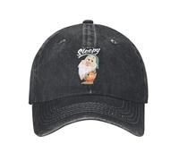 TTVXIHL Casquette de Baseball pour Hommes, Vintage Blanc et la Casquette de Baseball Always Sleepy Unisexe en détresse lavé Snapback en Plein air réglable Chapeaux, Cadeau