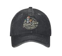 TTVXIHL Casquettes Baseball Haute qualité, Papa Impôt s’assurant Que ce n’est Pas Poison Skeleton Sun Casquette Baseball Unisexe Hommes Lavé Trucker Hat Sunscreen Snapback Cap Cadeau d’Anniversaire