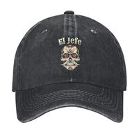 TTVXIHL Casquettes Baseball Haute qualité pour Les Hommes et Les Femmes, El Jefe Sugar Men Dia Los Muertos Chapeau Casquettes Baseball Vintage Headwear Jour of The Dead Mexico Skeleton Hat réglable