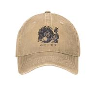 TTVXIHL Casquettes de Baseball de Haute qualité, Casquette de Baseball lavée Monde Behemoth Kanji Icône Chapeau de Camionneur d’été pour Femmes Hommes Chasse Camping Casquettes de Baseball Soleil