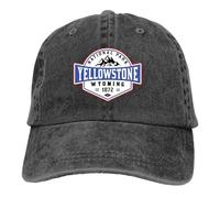 TTVXIHL Casquettes de Baseball de Haute qualité pour Hommes et Femmes, Casquette de Baseball pour Hommes lavé Wyoming Mountains RANDONNÉE Camping Trucker Snapback Caps Dad Hat Chapeaux de Golf