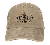 TTVXIHL Casquettes de Baseball de Haute qualité pour Hommes et Femmes, Christ Multicolor Hat Peaked Women’s Cap Save My Life Chapeaux de Protection de visière personnalisés