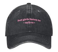 TTVXIHL Casquettes de Baseball de Haute qualité pour Hommes et Femmes, Hot Girls Écouter Ayliva Denim Casquette de Baseball Die Ayliva Tour 2025 Randonnée Pêche Trucker Dad Hat
