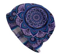 TTVXIHL Chapeau Chaud d’Automne et d’Hiver pour Hommes pour Femmes,Poétique Mandala Skullies Bonnets Caps Streetwear Hiver Chaud Femmes Hommes Tricot Chapeau Adulte Unisexe Boho Bonnet Chapeaux