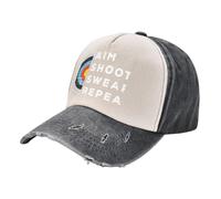 TTVXIHL Chapeau pour Homme, Pur Coton Chaud。 Aim Shoot Swear Repeat Archery Costume Archer Cadeau Tir à l’Arc Casquette de Baseball Designer Chapeau Mignon Nouveau dans Chapeau Hommes Femmes