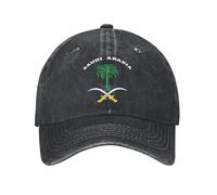 TTVXIHL Emblème De L’Arabie Saoudite Casual Casquette De Baseball Été Royaume D’Arabie Saoudite Chapeau De Camionneur Chapeaux À L’épreuve du Soleil Unisexe Couple Casquettes Chaud Pur Coton