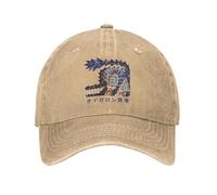 TTVXIHL Monde Iceborne Ébène Odogaron Kanji Icône Lavé Casquette De Baseball Chapeaux De Soleil D’été Femmes Hommes Casquettes De Baseball Chaud Pur Coton