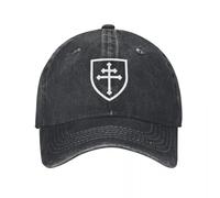 TTVXIHL Pur Coton Chaud, Croix De Lorraine Esthétique Graphic Denim Chapeau Chapeau D’été Léger Casquette De Baseball Femme