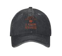 TTVXIHL Pur Coton Chaud, Je Cuisine et Je Sais Les Choses Unisexe Chef Cooking Enthusiasts Demin Cap Durable pour Toutes Les Saisons Chapeaux pour Hommes Casquette de Baseball Hommes