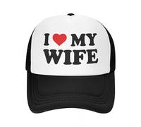 TTVXIHL Pur Coton Chaud, personnalisé Classique Unisexe j’Aime ma Femme Trucker Hat Adulte Casquette de Baseball réglable pour Hommes Femmes Casquette de Camionneur en Plein air