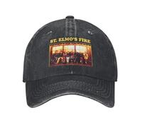 TTVXIHL Pur Coton Chaud, St. Elmo’s Fire Band Print Demin Cap Durable pour Toutes Les Saisons Casquettes Casquette de Baseball pour Hommes et Femmes