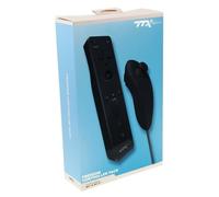 TTX Tech Wii/WiiU Télécommande sans fil Nunchuk et Freedom avec ensemble Action Plus, noir