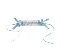 TTYAO REII Joli bandeau en dentelle avec nœud Lolita pour femme (bleu et blanc)