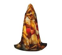 TTYDOKLA Cape à capuche avec imprimé chips de pommes de terre, magicien et Renaissance avec capuche, pour jeux de rôle et fêtes