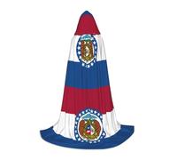 TTYDOKLA Cape à capuche imprimée drapeau de l'État du Missouri, magicien et Renaissance avec capuche, pour jeux de rôle et fêtes