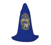 TTYDOKLA Cape à capuche imprimée drapeau du Nebraska, magicien et Renaissance avec capuche, pour jeux de rôle et fêtes