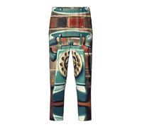 TTYDOKLA Joli pantalon de pyjama imprimé téléphone londonien rétro, parfait pour les loisirs, les moments en famille, le sport et les fêtes à thème, Noir , 10-12